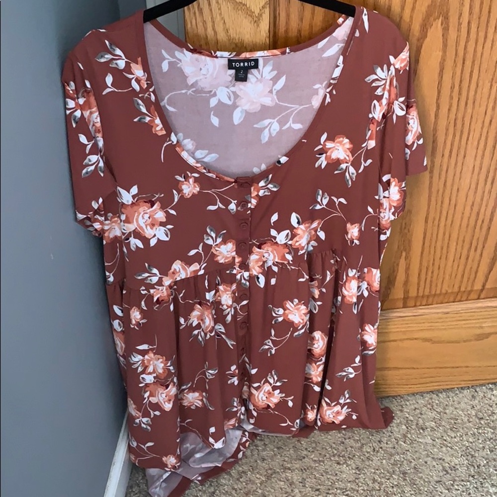 Torrid floral top size 2